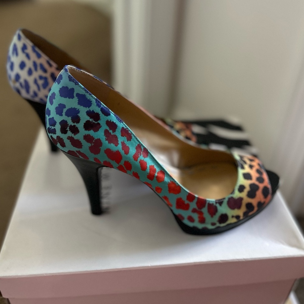 Nine West Multicolor Leopard Print Heels